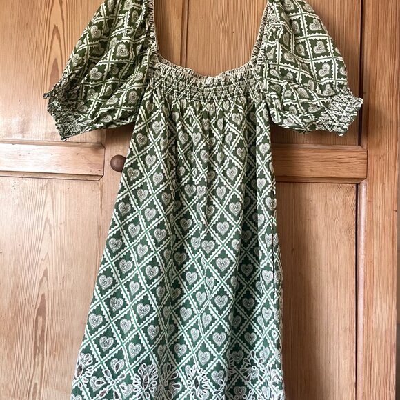 Rhode Mini Dress Women's Evie Dress, Love Lockdown Chive Medium - Picture 4 of 4